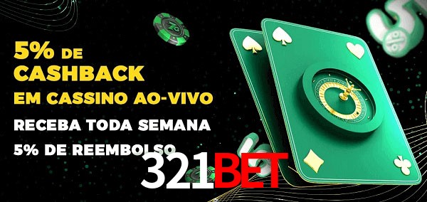 Promoções do cassino ao Vivo 321Bet